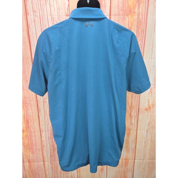 Under Armour Mens Polo XL Loose HeatGear Blue - Picture 2 of 8